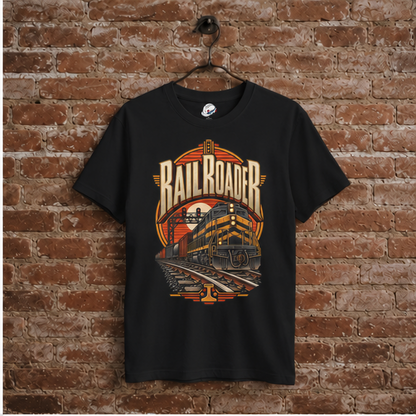 Railroader Vintage Freight Locomotive Men's T-Shirt
