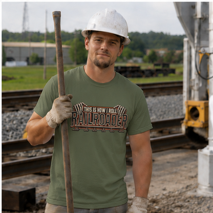 This Is How I Roll Railroader Skeletal Hands Men's T-Shirt