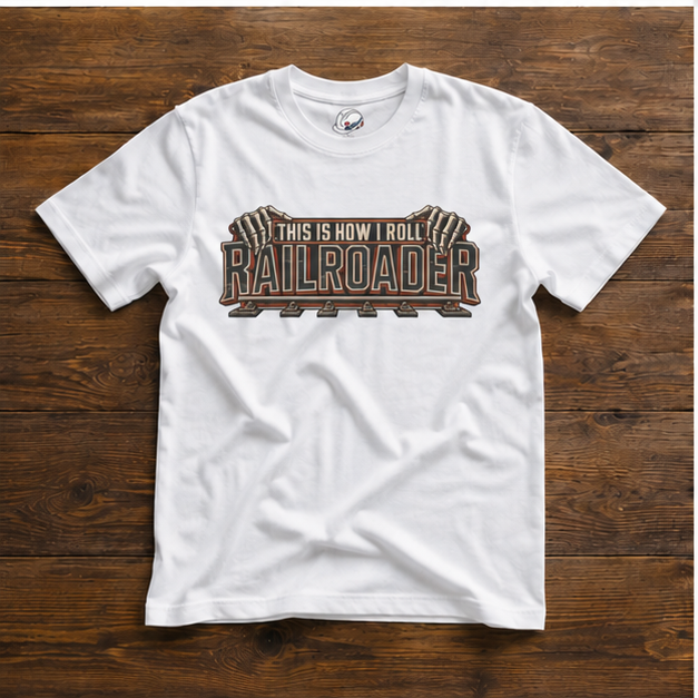 This Is How I Roll Railroader Skeletal Hands Men's T-Shirt