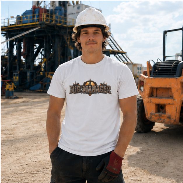 Rig Manager Derrick & Steel Emblem Men's T-Shirt