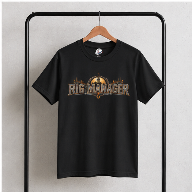 Rig Manager Derrick & Steel Emblem Men's T-Shirt