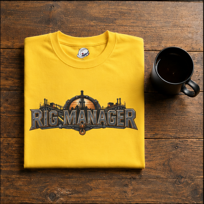 Rig Manager Derrick & Steel Emblem Men's T-Shirt