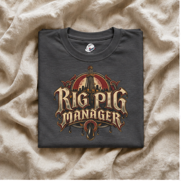 Rig Pig Manager  Derrick Men's T-Shirt