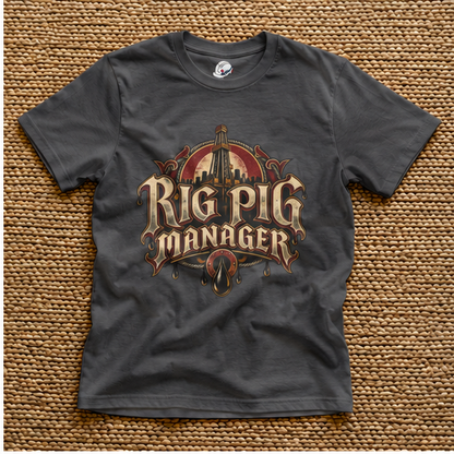 Rig Pig Manager  Derrick Men's T-Shirt