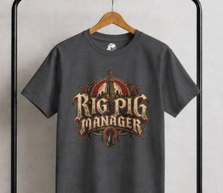 Rig Pig Manager  Derrick Men's T-Shirt