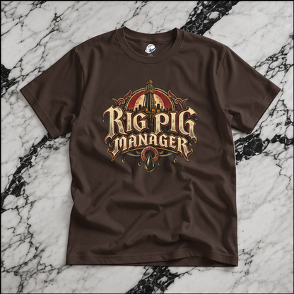 Rig Pig Manager  Derrick Men's T-Shirt