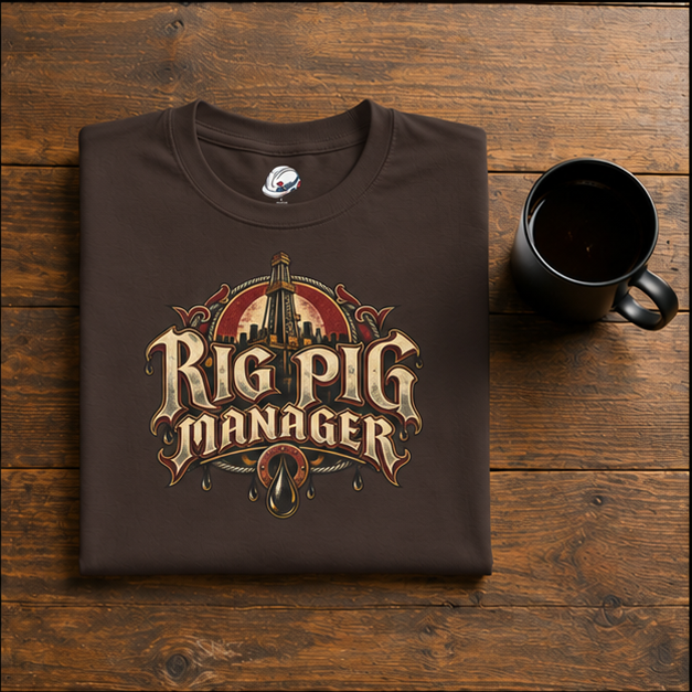 Rig Pig Manager  Derrick Men's T-Shirt