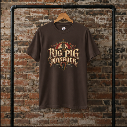 Rig Pig Manager  Derrick Men's T-Shirt