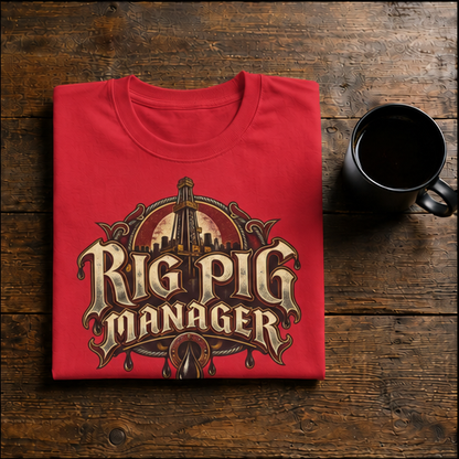Rig Pig Manager  Derrick Men's T-Shirt