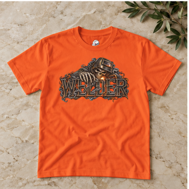 WELDER, Skeleton Welder Men’s T-Shirt