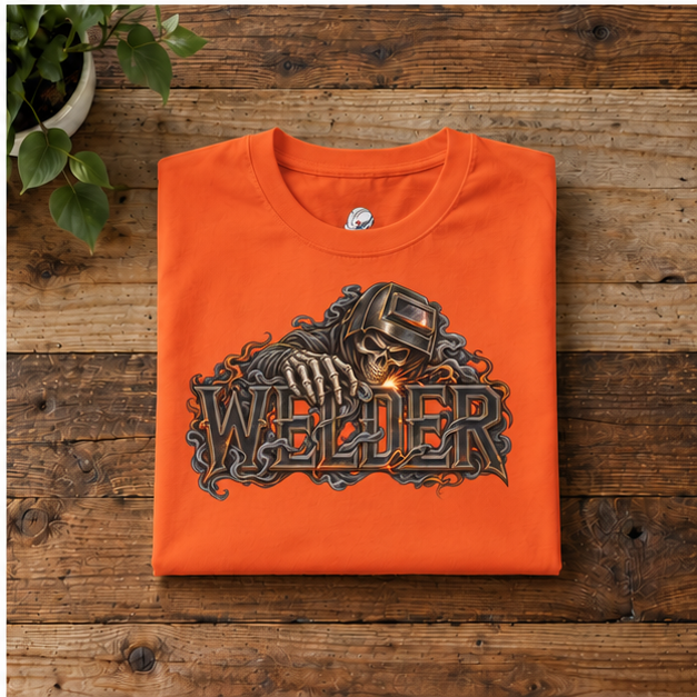 WELDER, Skeleton Welder Men’s T-Shirt