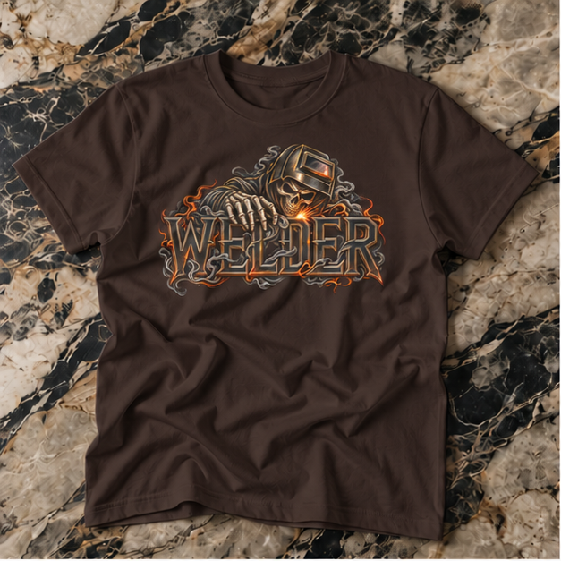 WELDER, Skeleton Welder Men’s T-Shirt