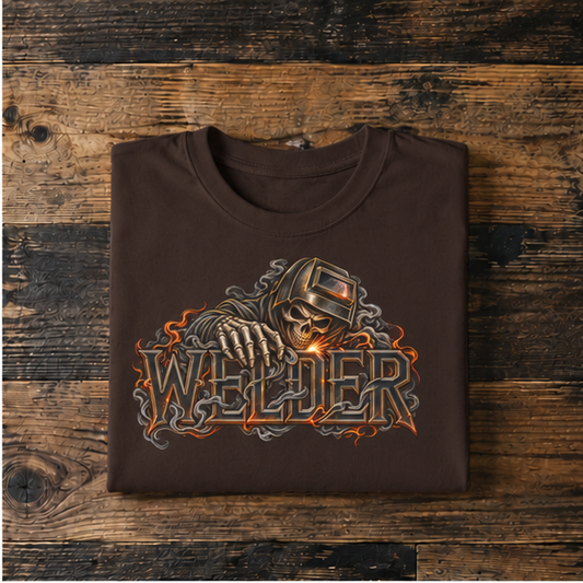 WELDER, Skeleton Welder Men’s T-Shirt