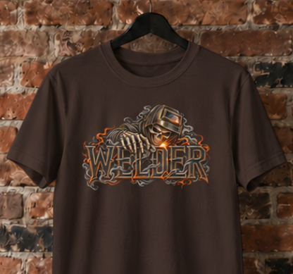 WELDER, Skeleton Welder Men’s T-Shirt