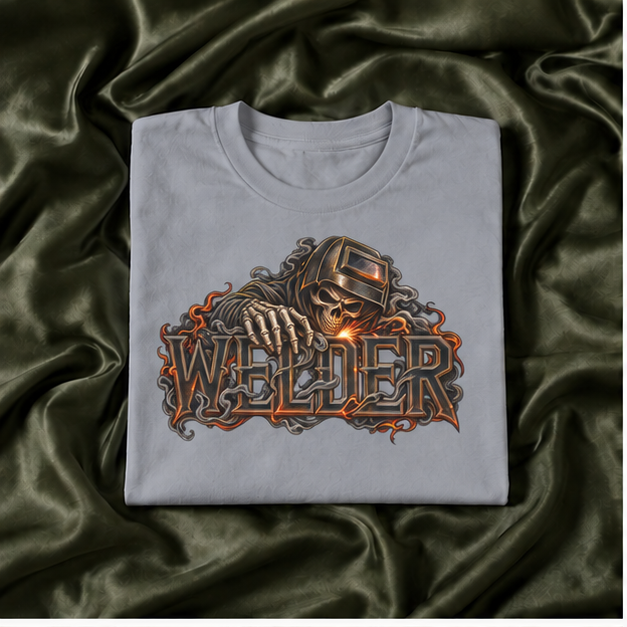 WELDER, Skeleton Welder Men’s T-Shirt