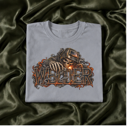 WELDER, Skeleton Welder Men’s T-Shirt