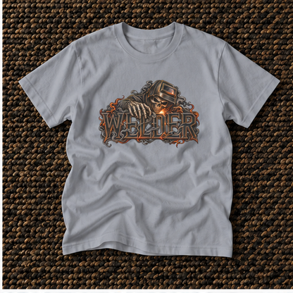 WELDER, Skeleton Welder Men’s T-Shirt