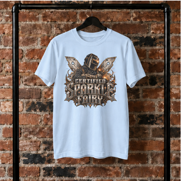 Certified Sparkle Fairy, Welder Men’s T-Shirt