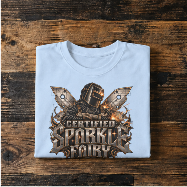 Certified Sparkle Fairy, Welder Men’s T-Shirt