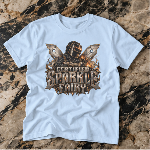 Certified Sparkle Fairy, Welder Men’s T-Shirt