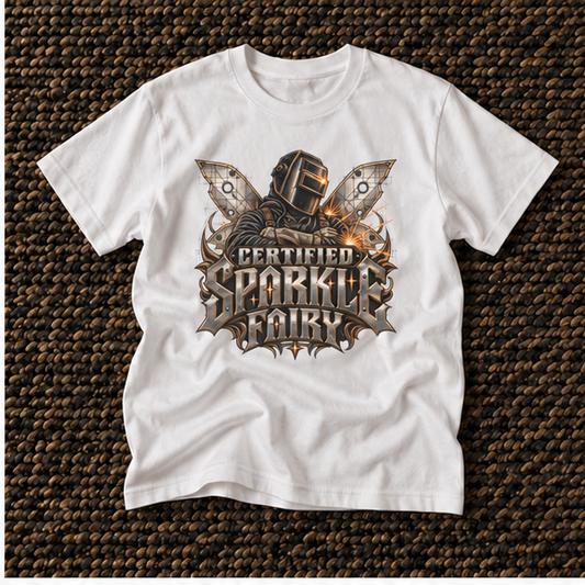 Certified Sparkle Fairy, Welder Men’s T-Shirt