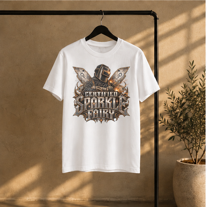 Certified Sparkle Fairy, Welder Men’s T-Shirt