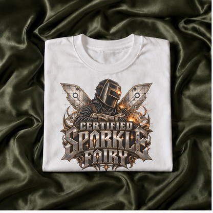 Certified Sparkle Fairy, Welder Men’s T-Shirt