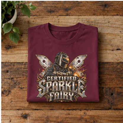 Certified Sparkle Fairy, Welder Men’s T-Shirt