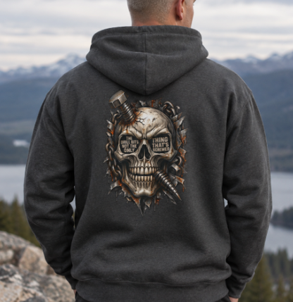 'The Drill Bit's Not the Only Thing That's Screwed' Hoodie, Motivational Sweater