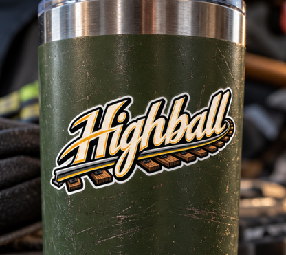 Highball, Railroader Men’s Sticker