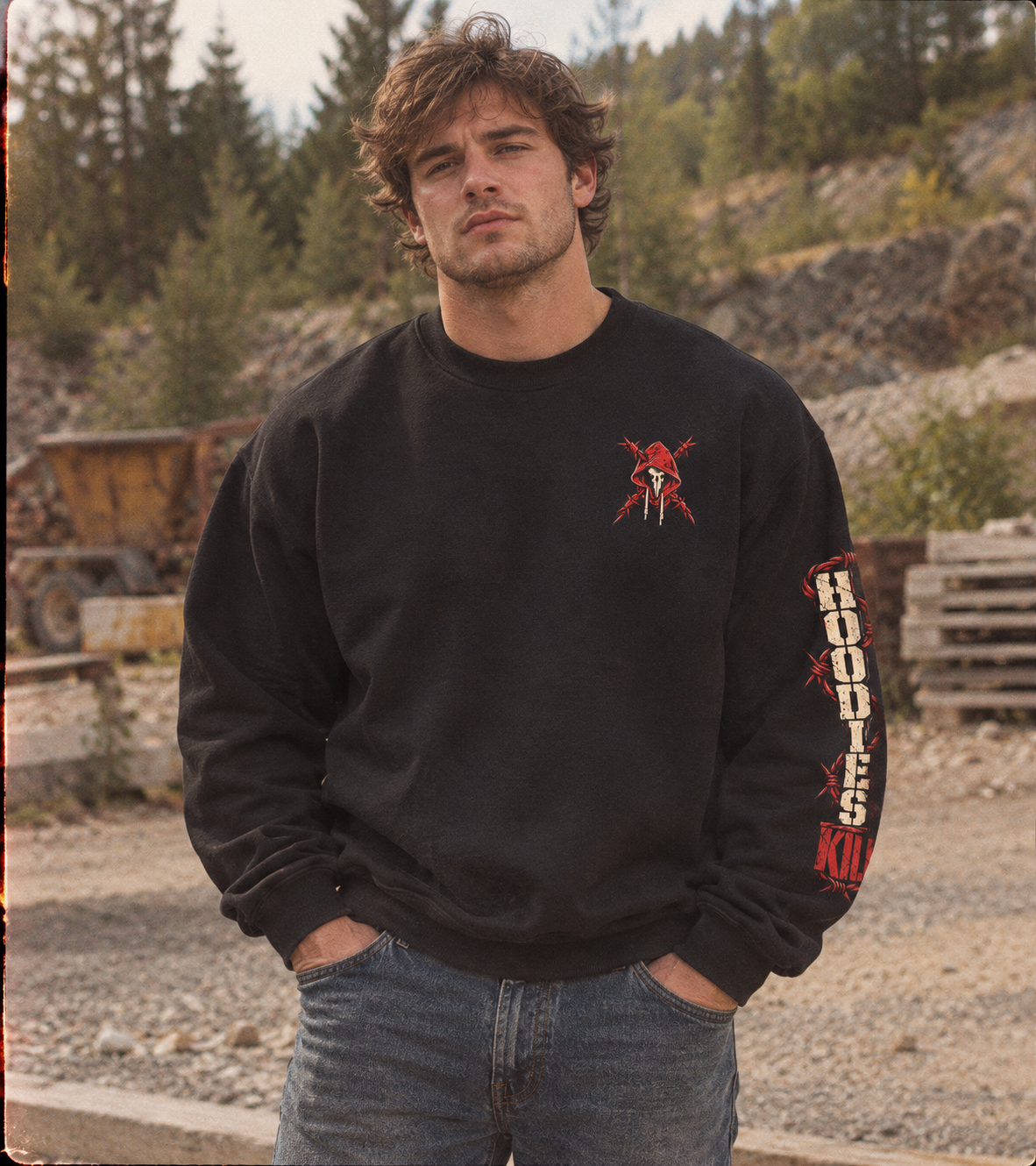 Site Approved Hoodie, Skeleton Men's Trades Sweater