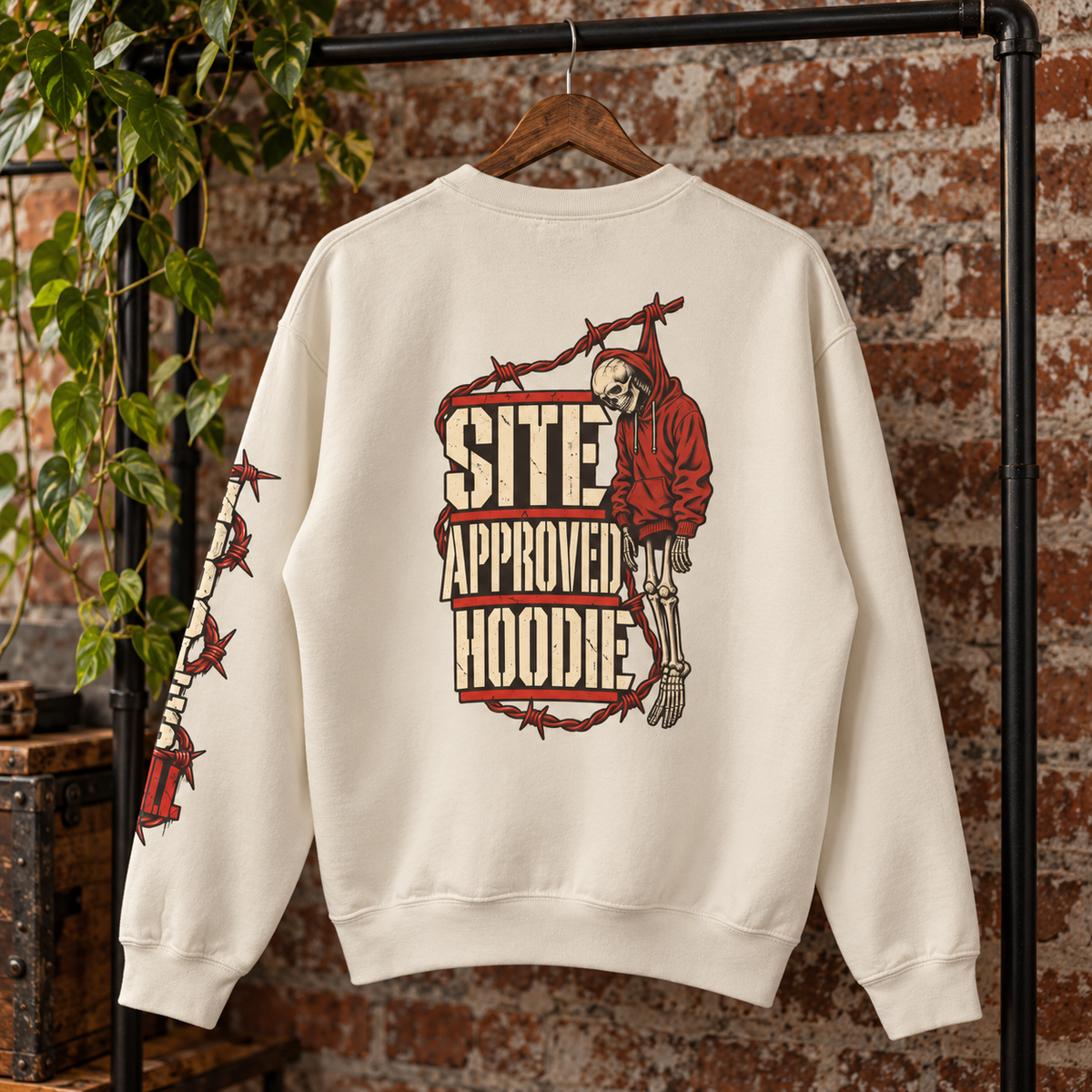 Site Approved Hoodie, Skeleton Men's Trades Sweater