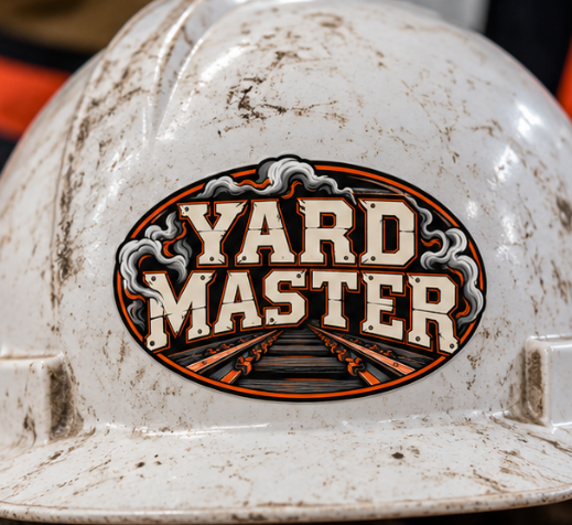 Yard Master, Railroad Men’s Sticker