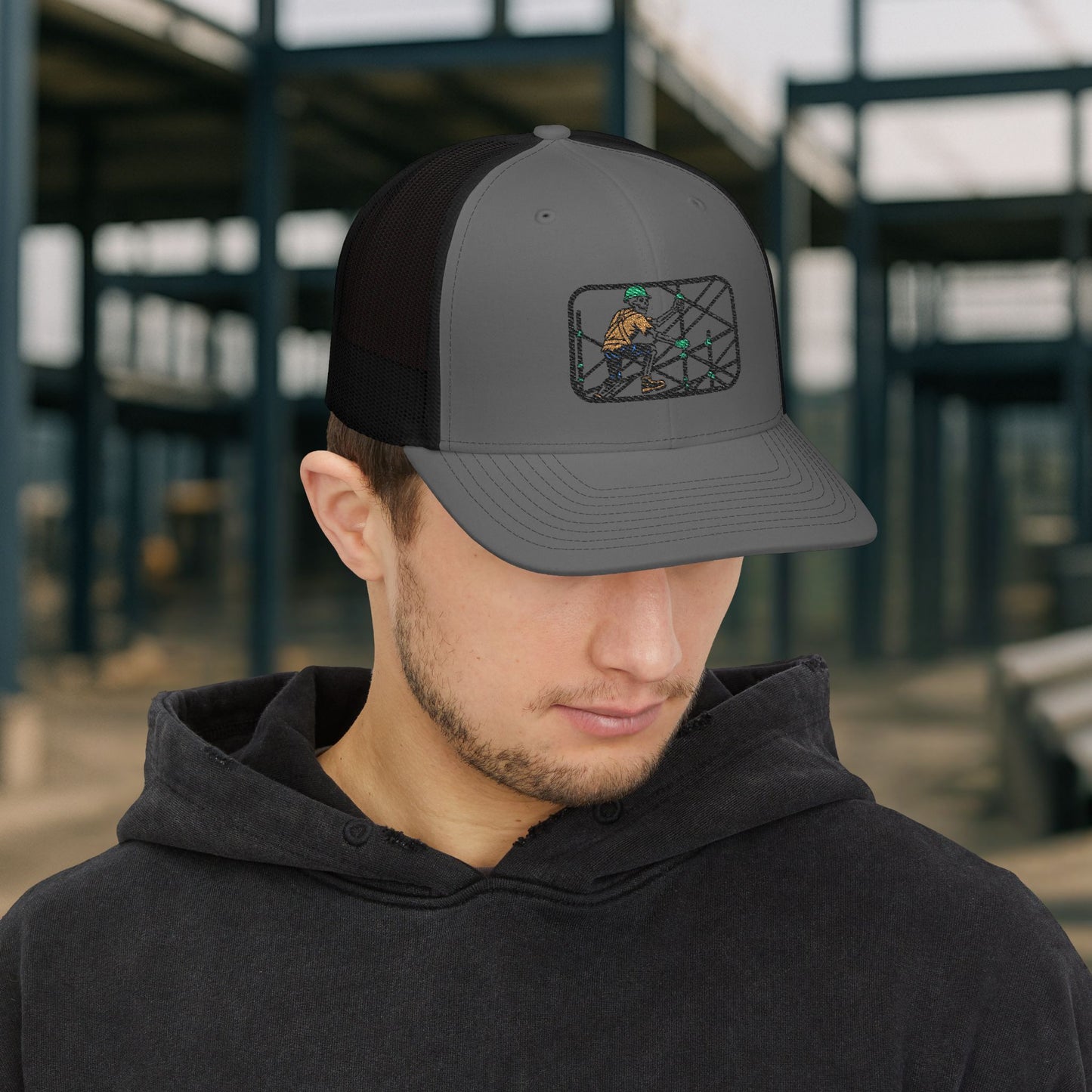 Skeleton Scaffolder Work Hat, Scaffolding Trade Cap