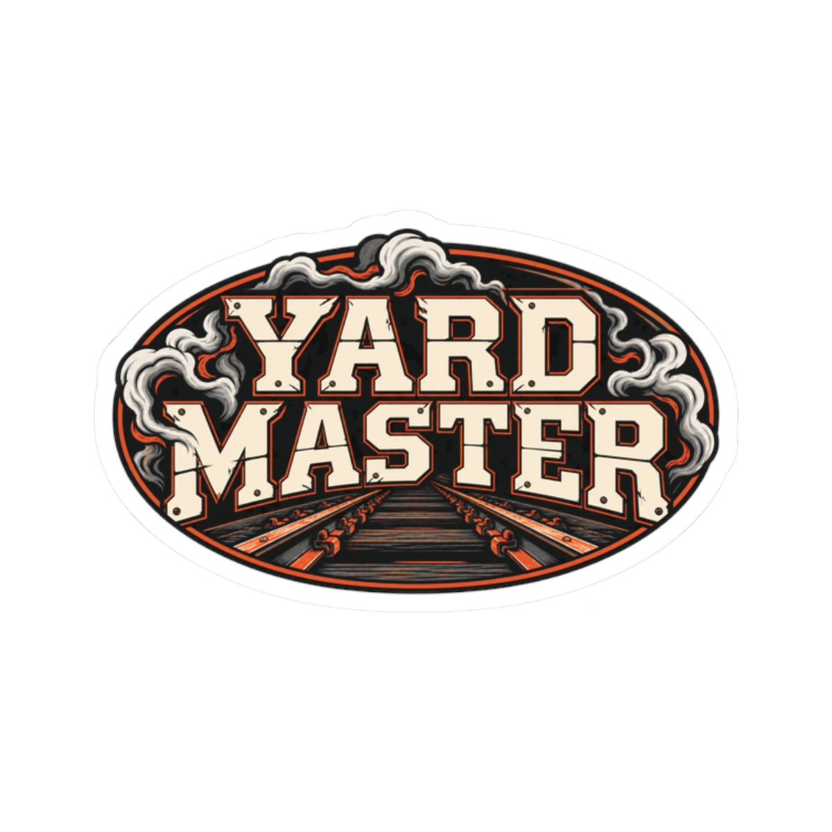 Yard Master, Railroad Men’s Sticker
