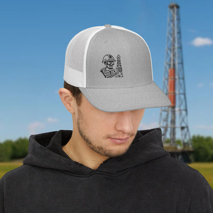 Oilfield Skeleton Workwear hat, Oilfield cap