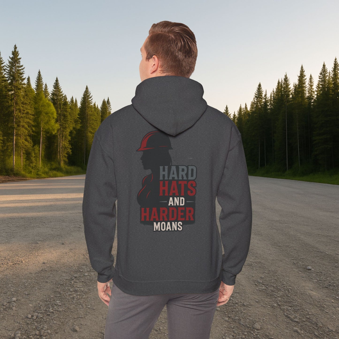 'Hard Hats and Harder Moans' Hoodie, Funny Sweater