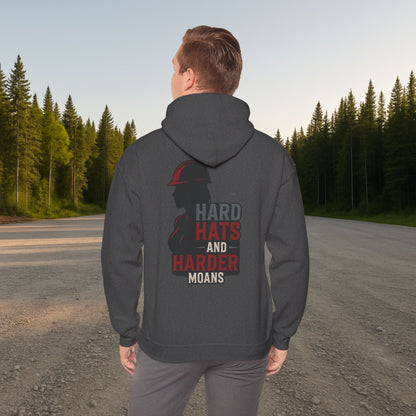 'Hard Hats and Harder Moans' Hoodie, Funny Sweater
