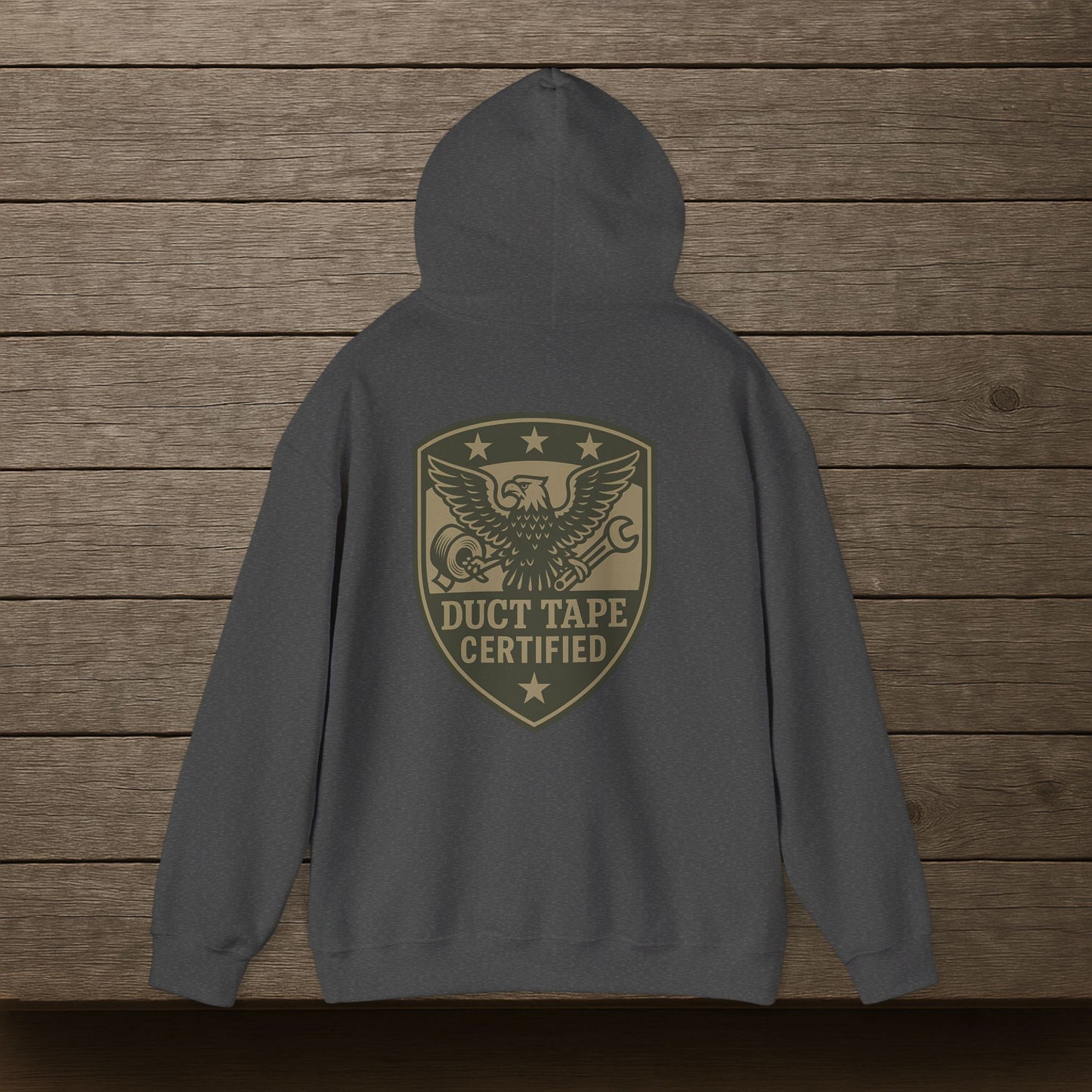 'Duct Tape Certified' Hoodie, Motivational Sweater