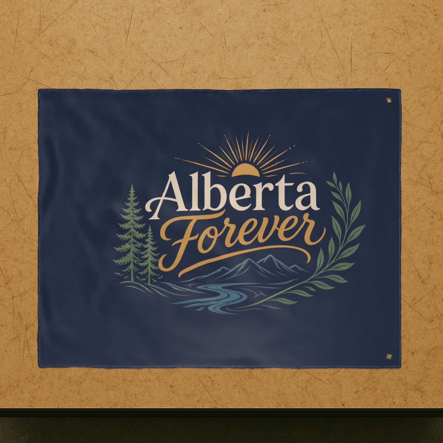 "Alberta Forever" Double-Sided Flag, Toughneck Outdoor Decorative Banner
