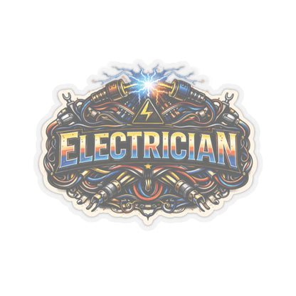 Electrician Wires Sticker, Sparky Hardhat Stickers