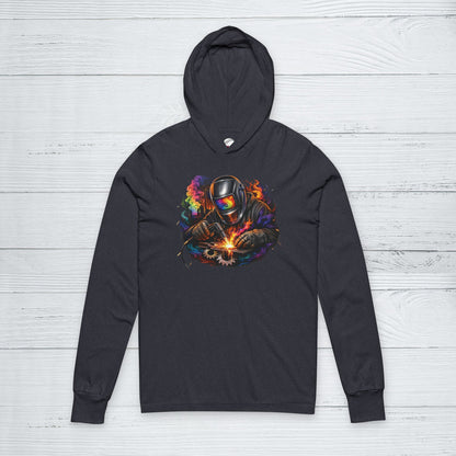 Psychedelic Torch Smoke Welder Hoodie, Welding Sweater