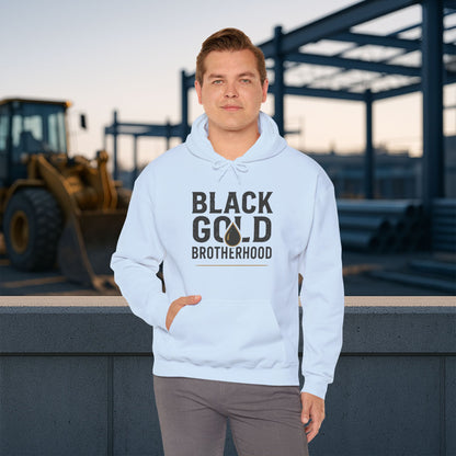 'Black Gold Brotherhood' Hoodie, Motivational Sweater