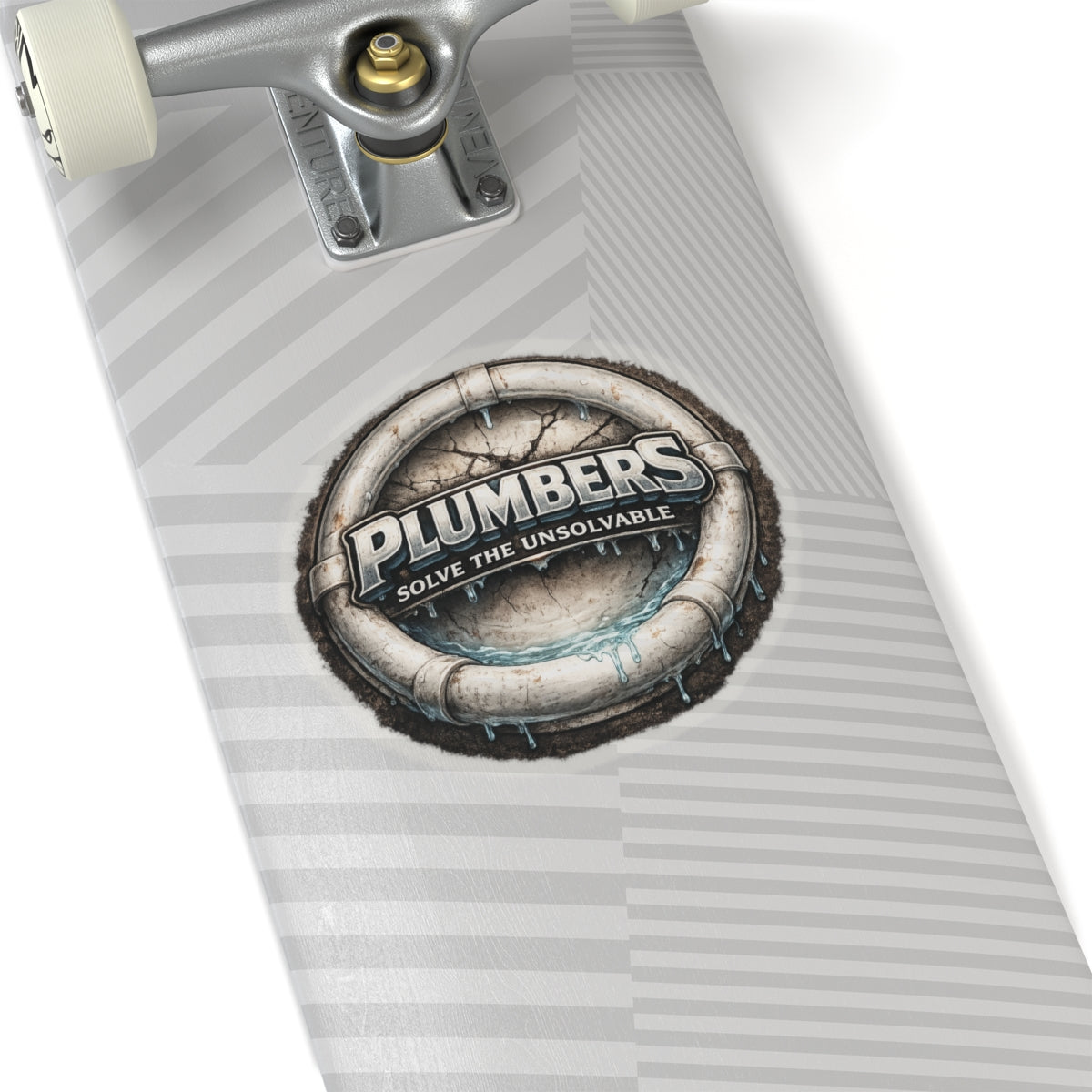 Plumbers Solve the Unsolvable Sticker, Plumber Hardhat Stickers