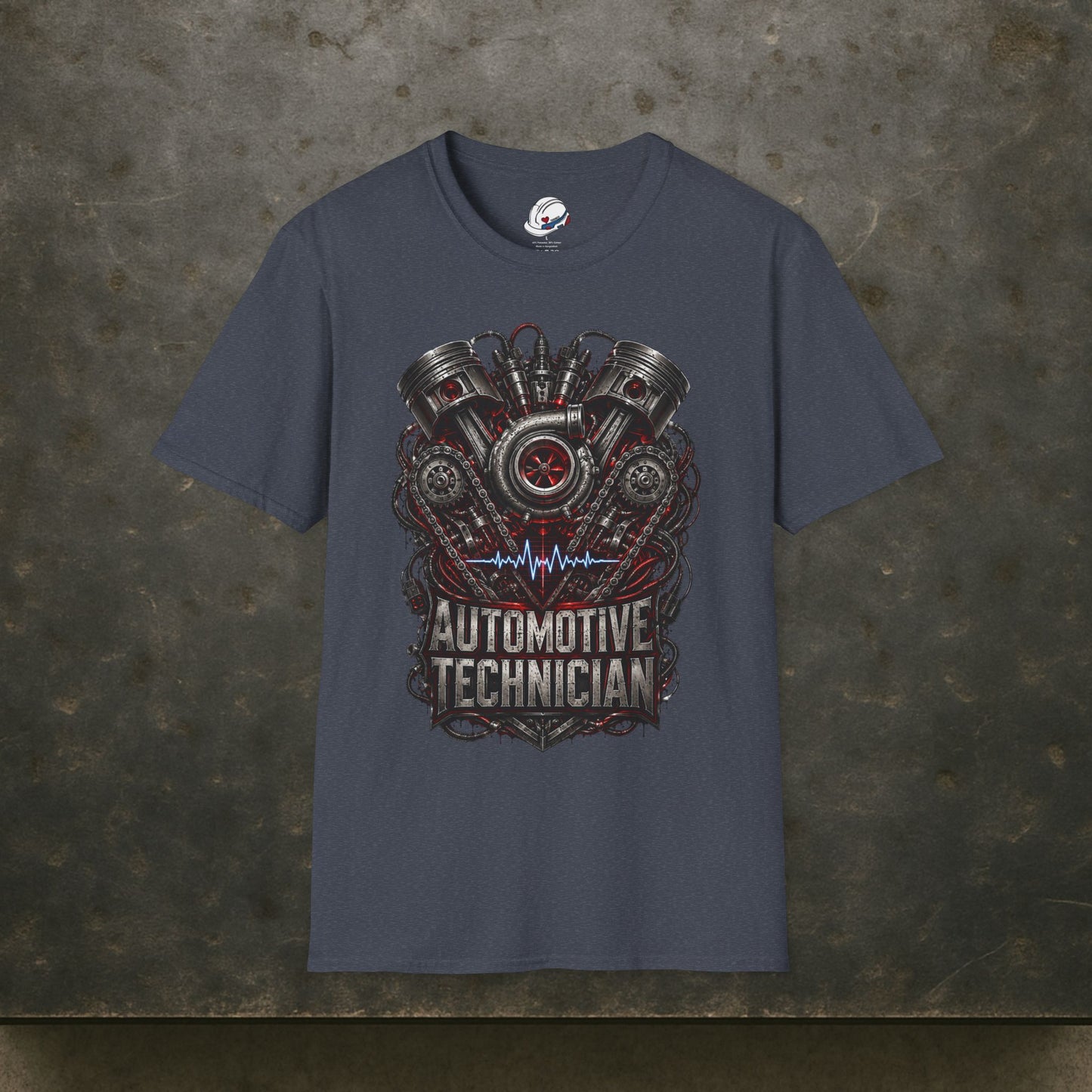 Turbocharged Engine Heart T-Shirt, Automotive Technician T-Shirt