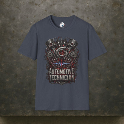Turbocharged Engine Heart T-Shirt, Automotive Technician T-Shirt