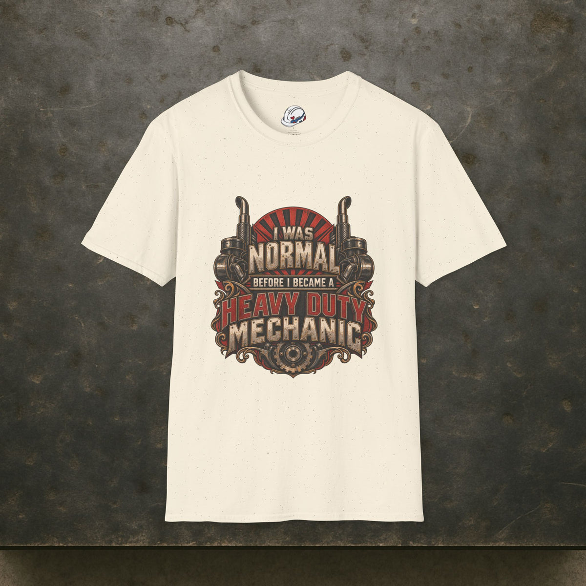 I Was Normal Before I Became a Heavy Duty Mechanic Sunburst Gear T-Shirt