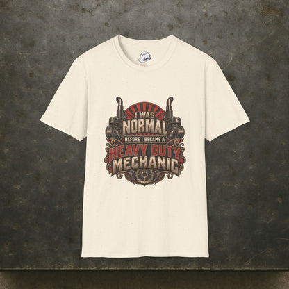 I Was Normal Before I Became a Heavy Duty Mechanic Sunburst Gear T-Shirt