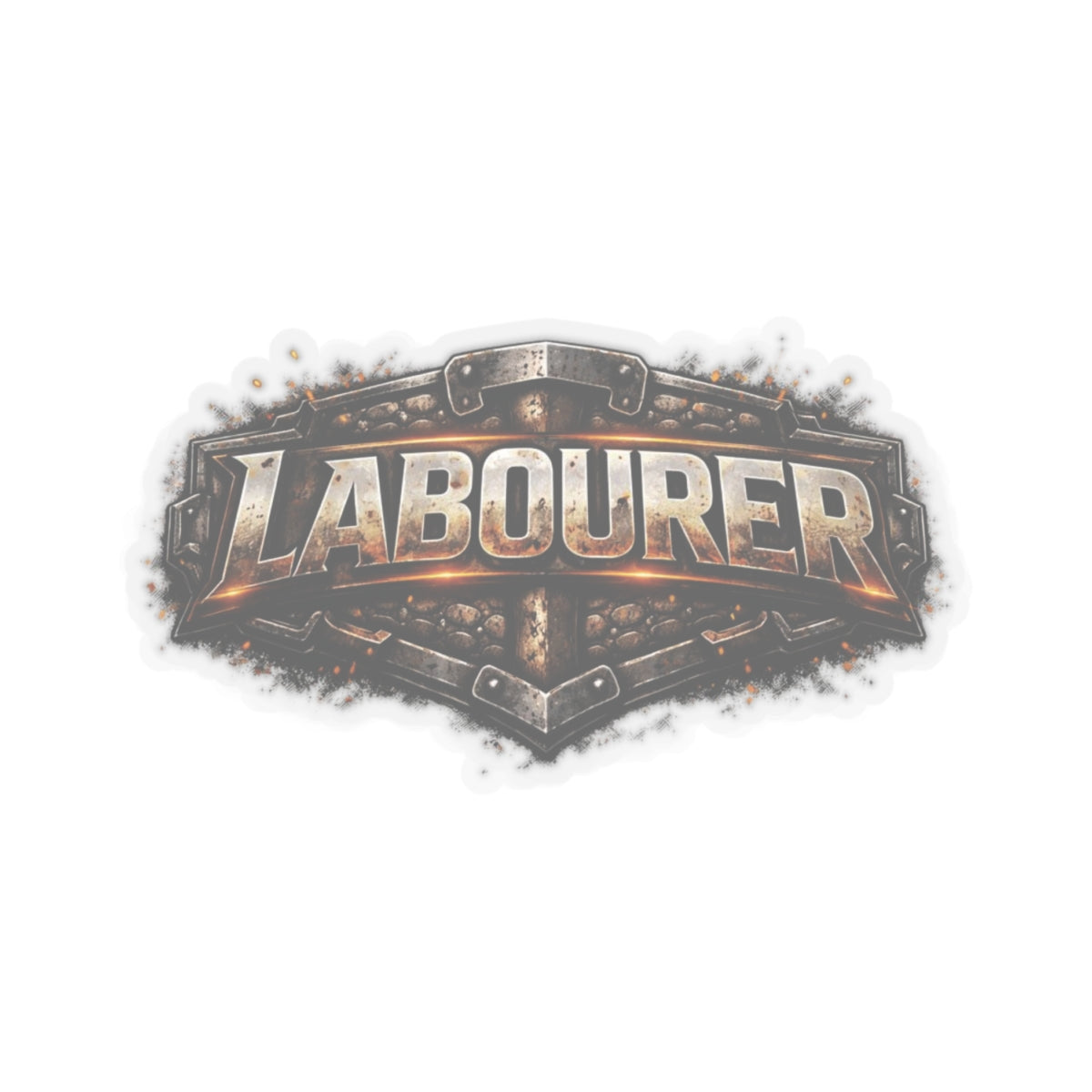 Labourer Sticker, Laborer Hardhat Stickers