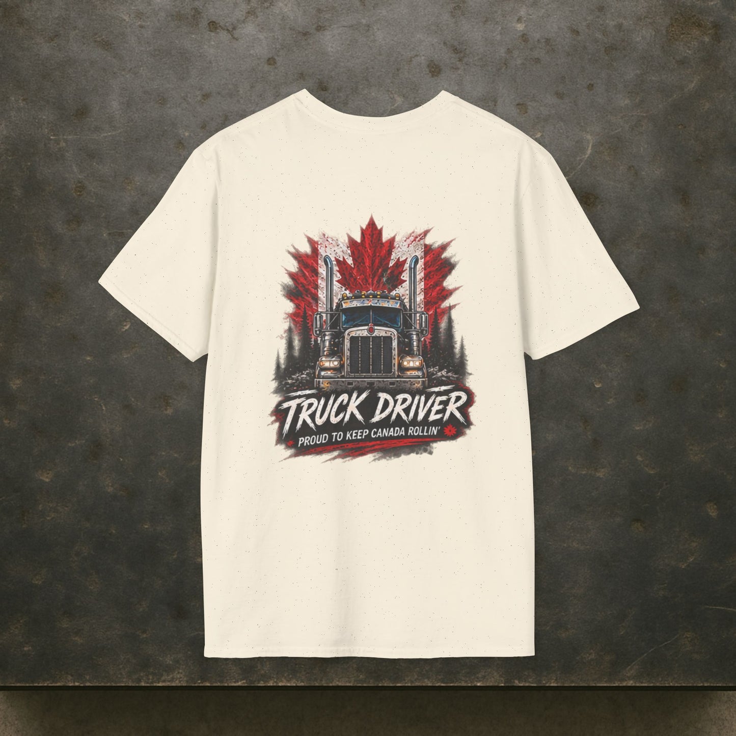 Proud to Keep Canada Rollin’ Semi T-Shirt, Truck Driver Tee Shirt